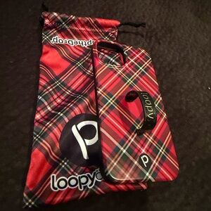 Loopy iPhone 14 Red Plaid Phone Case